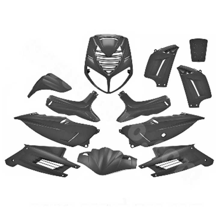 Verkleidungsset Verkleidung 13 Teile TNT Peugeot Speedfight 2 schwarz-metallic