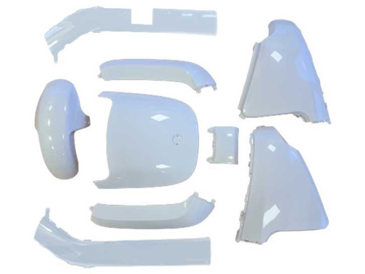 Verkleidungsset für Segway E110, E125 Weiß glanz 9-teilig