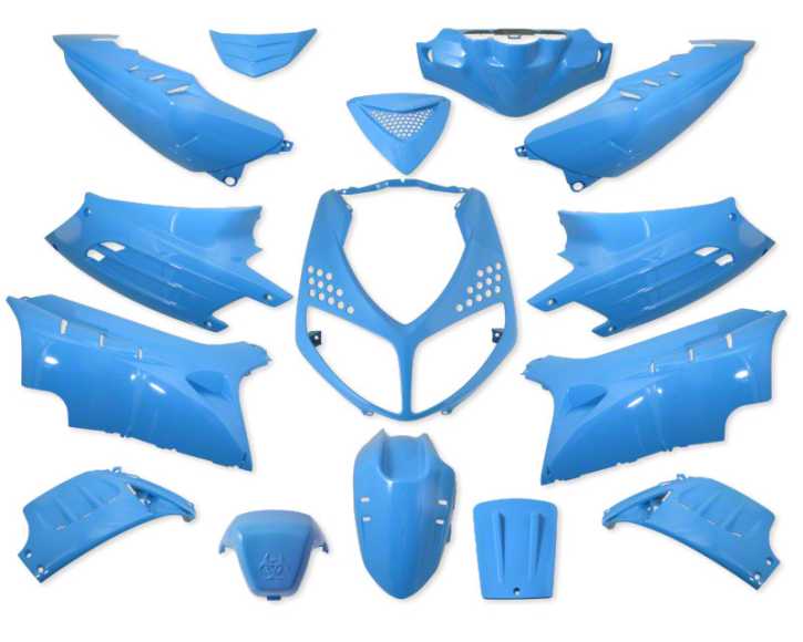 Verkleidungsset ice blau hellblau für Peugeot Speedfight 15 teilig