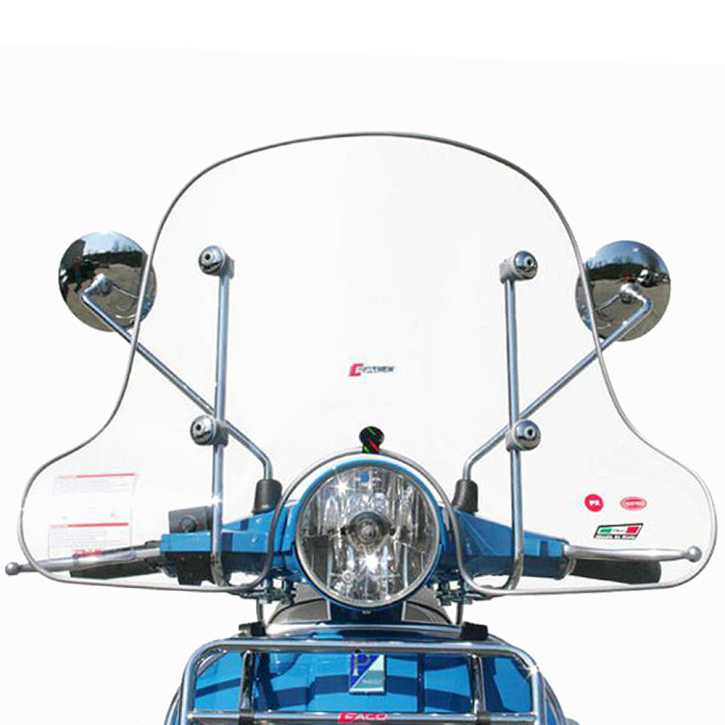 Windschild Faco Klarglas Halbhoch Piaggio Vespa PX 80 125 200