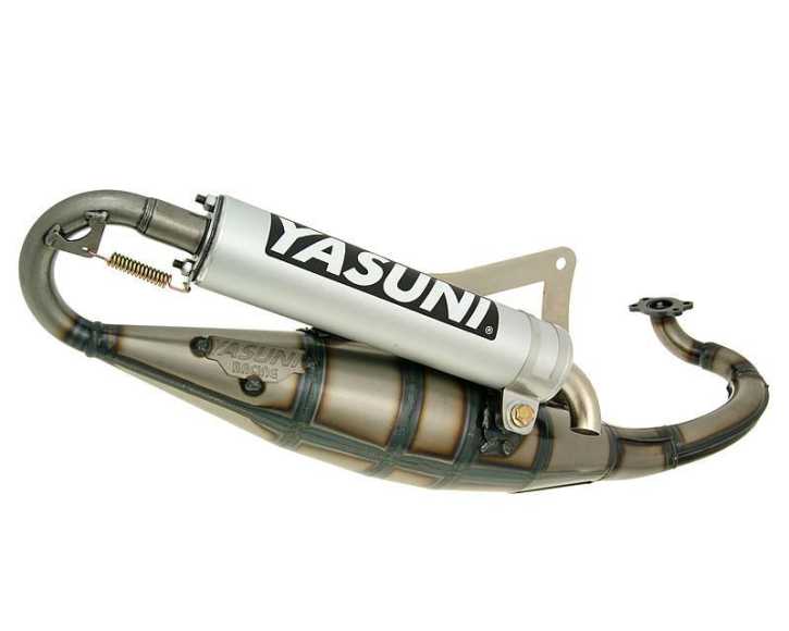Auspuff Yasuni Scooter R Aluminium für Peugeot liegend, Derbi, 50ccm, 2T  AC, LC