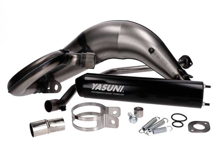 Auspuff Yasuni Cross ML MAX schwarz für Beta RR50 Enduro, HM Moto Baja, Motard, Derapage