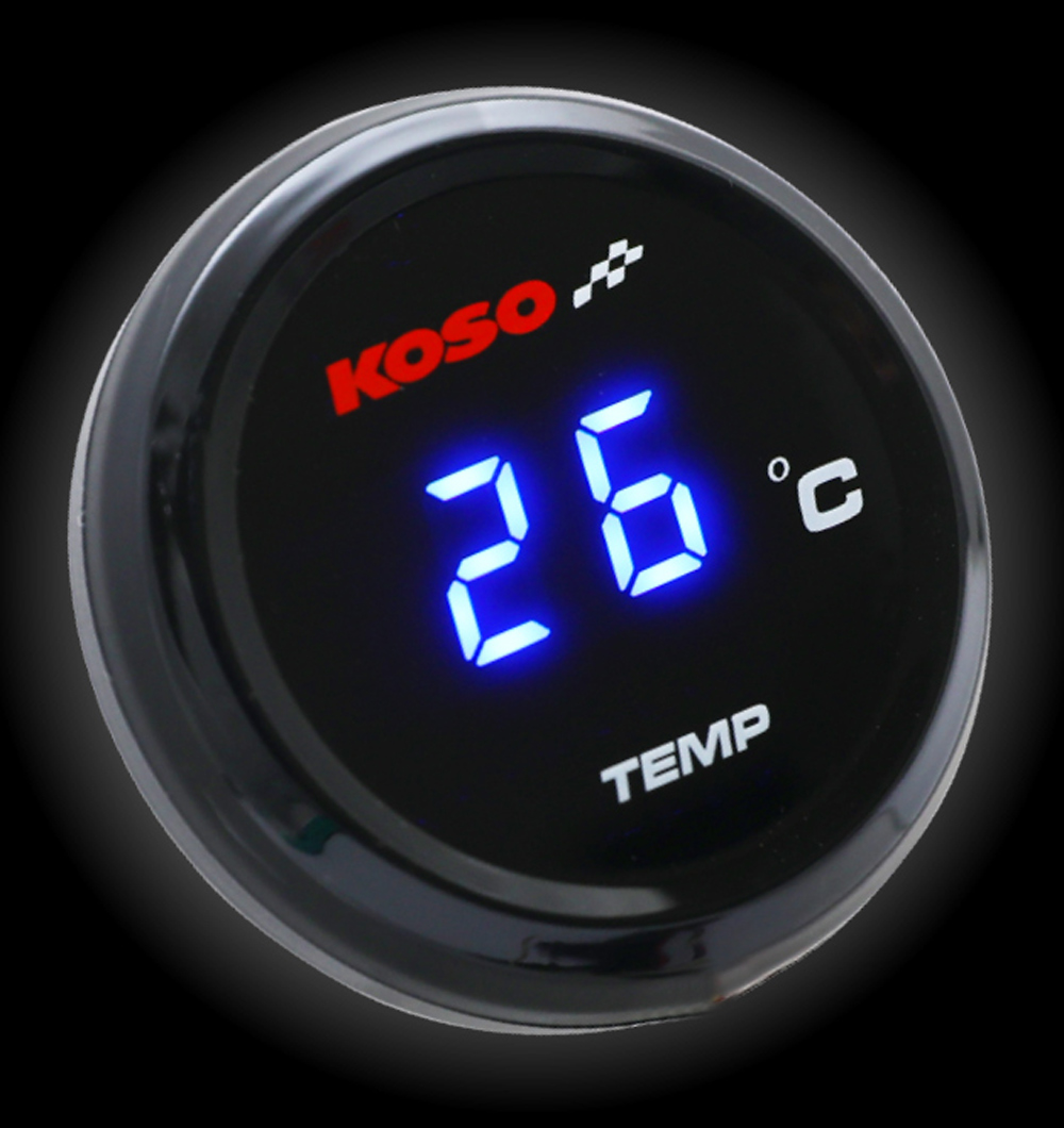 Motorrad Thermometer Instrumente Rot Blau Display Digital