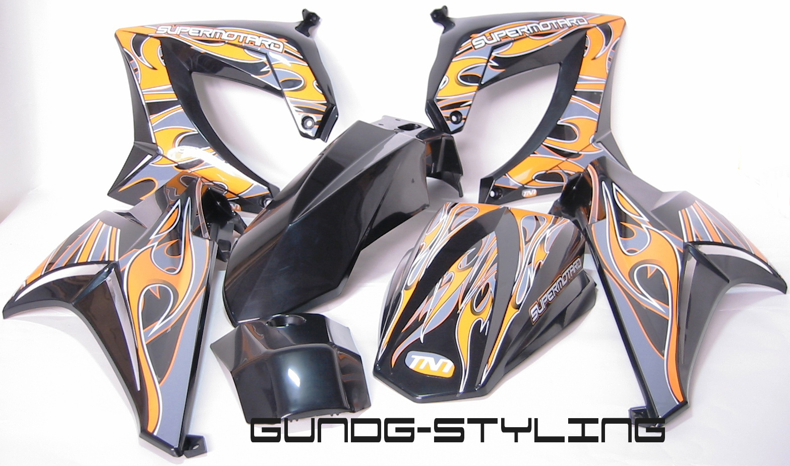 Verkleidungsset Verkleidung Schwarz für Derbi Senda DRD Extreme Gilera SMT D50B0 