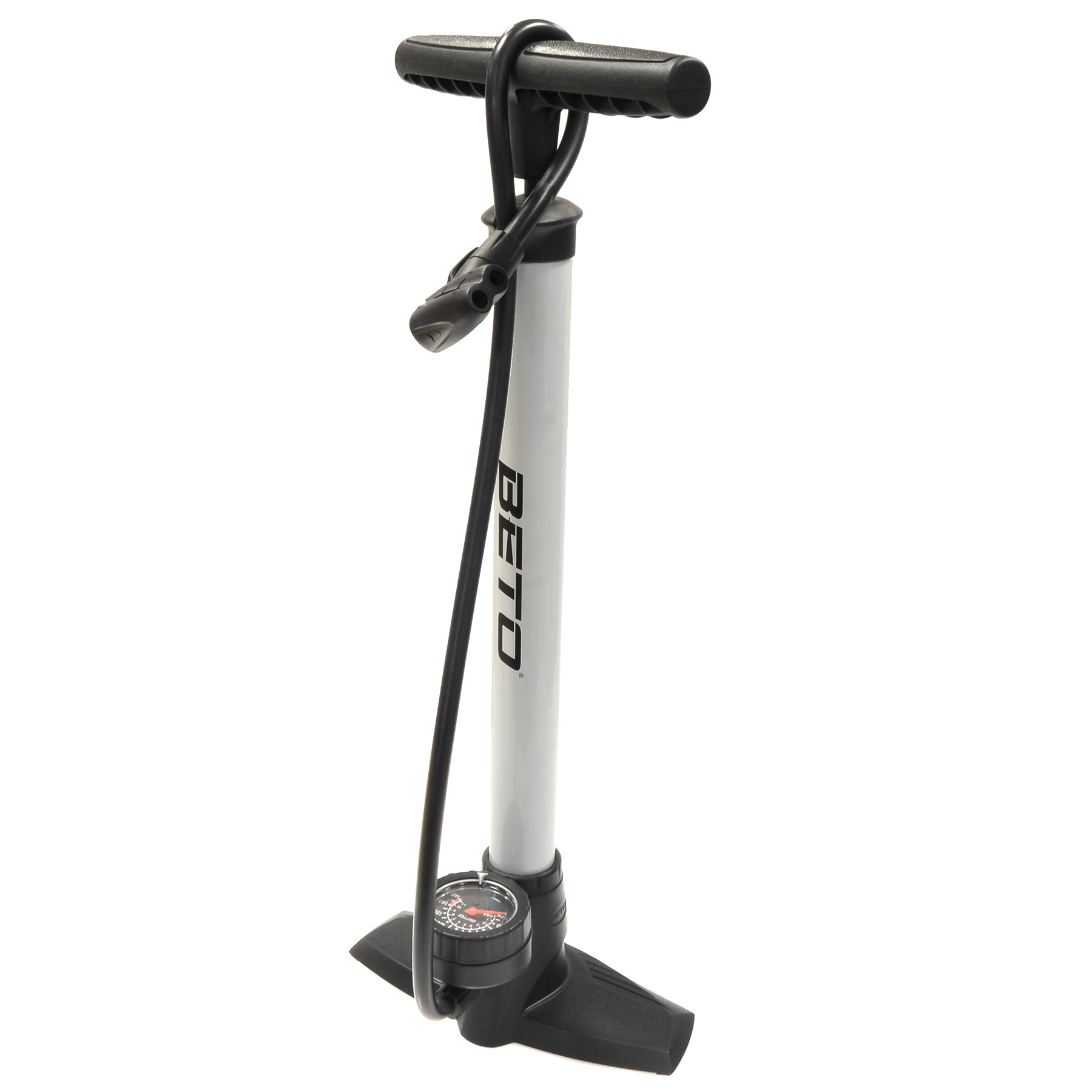 BETO CMP-074S FAHRRAD LUFTPUMPE 11 BAR / 160 PSI STANDPUMPE PUMPE FUSSPUMPE  MIT MANOMETER