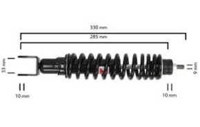 Stossdämpfer Federbein Runner NRG TPH ZIP VESPA 285mm