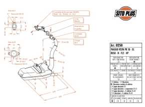 Auspuff SITO PLUS Schalldämpfer "Sport" Vespa PK 50 S, PK 50 XL,