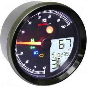 KOSO TNT-04 Drehzahlmesser Tachometer mit schwarzem Ring ABE/KBA