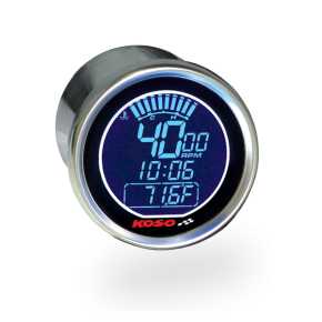 Drehzahlmesser Thermometer "D55 DL-01R" KOSO, Blau beleuchtet, 18000 U/min / 120°C