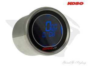 Drehzahlmesser Thermometer "D55 DL-01R" KOSO, Blau beleuchtet, 18000 U/min / 120°C