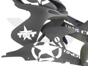 Verkleidungsset Schwarz-Matt TNT 8-Teilig Aerox Nitro