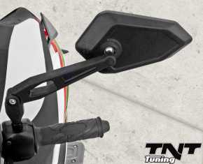 Spiegel Retro für Motorrad Roller Quad ATV und M8 M10 Adapter mit E Prüfzeichen CE