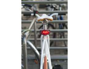 Fahrrad Schloss mit Scheinwerfer und Rücklicht LED Licht Beleuchtung