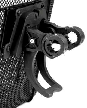 Clip-On Fahrradkorbhalterung Halter schwarz für Fahrradkorb Fahrrad Lenker Korb