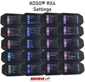Koso Tacho RX4 passend für Yamaha MT-07 MT-09 XSR 700 XSR 900 Multifunftionsgerät